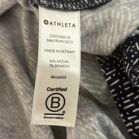 Athleta | Santorini Thera patterned dress Women’s size MT M tall sleeveless soft - Picture 7 of 9